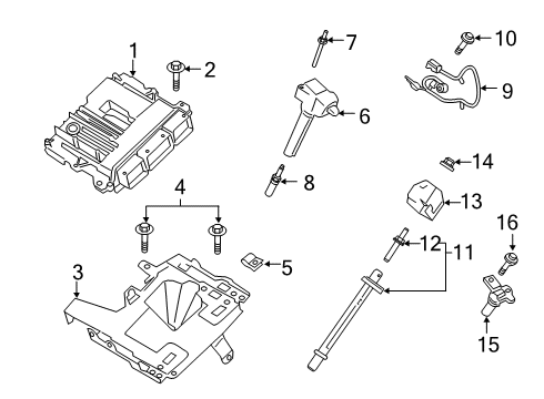 2022 Ford Explorer Bolt Diagram for -W717253-S437