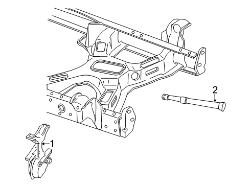 2007 Lincoln Mark LT Carrier & Components - Spare Tire Diagram