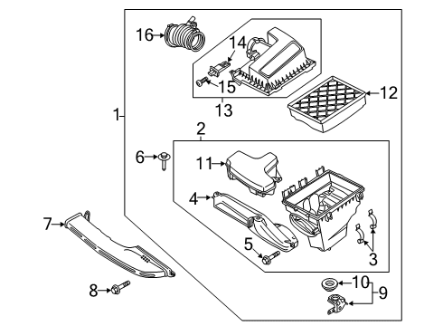 2020 Ford Fusion Filters Diagram 4 - Thumbnail