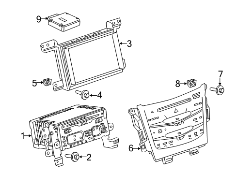 2019 Lincoln MKT Navigation System Components Diagram