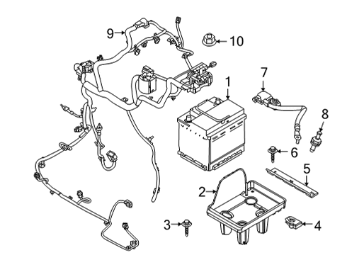 2021 Ford Mustang Mach-E BATTERY Diagram for BAGM-H3