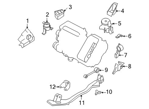 2006 Ford Escape Engine & Trans Mounting Diagram 2 - Thumbnail