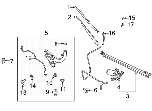 2023 Ford F-150 BOLT AND WASHER ASY - HEX.HEAD Diagram for -W505427-S442