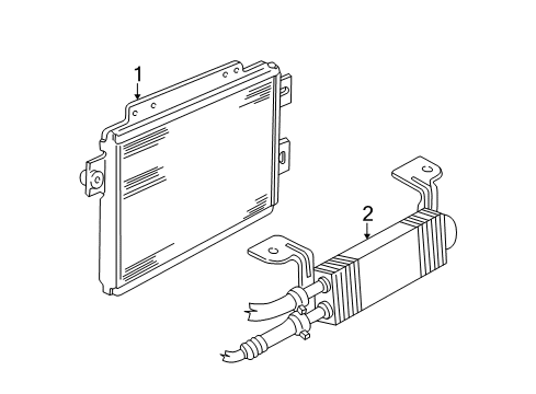 1999 Ford Ranger Power Steering Oil Cooler, Trans Oil Cooler Diagram 3 - Thumbnail