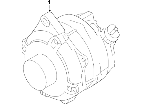 2022 Ford Mustang Alternator Diagram 1 - Thumbnail