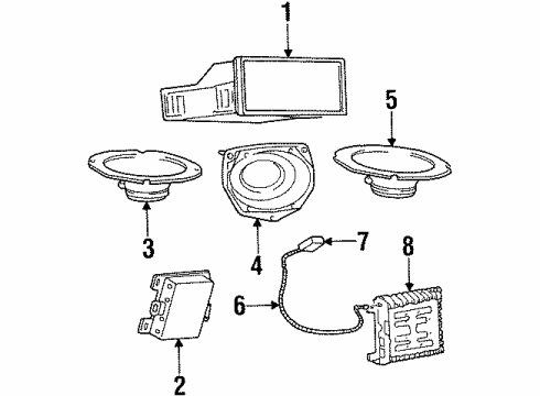 1996 Mercury Grand Marquis Cable Assembly Extension Diagram for F6AZ18812BA