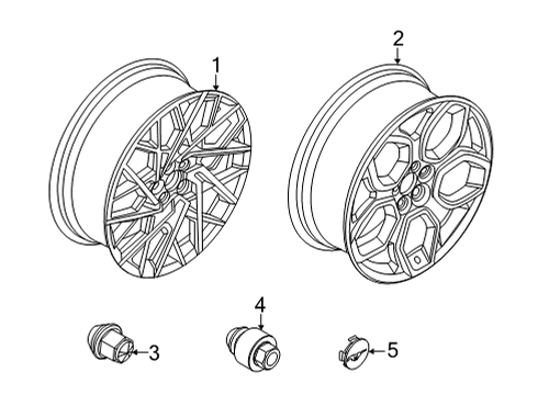 2022 Ford Mustang Mach-E Wheels Diagram 3 - Thumbnail