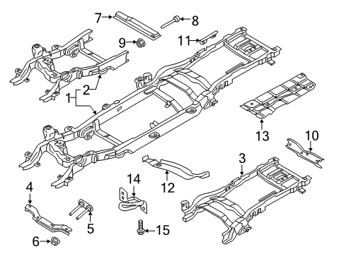 2017 Ford F-350 Super Duty Frame & Components Diagram 5 - Thumbnail