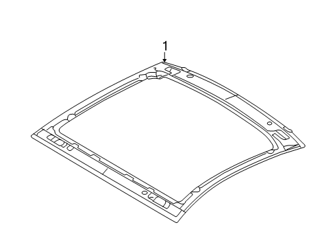 2014 Ford Mustang Roof & Components Diagram 1 - Thumbnail