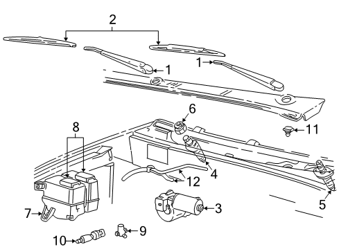 2004 Ford Explorer Sport Trac Cover - Water Reservoir Diagram for F5TZ-17632-BA