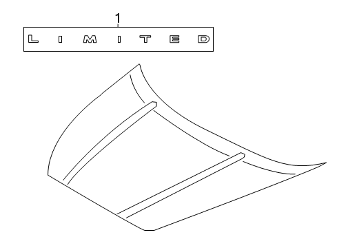 2016 Ford F-150 Exterior Trim - Hood Diagram