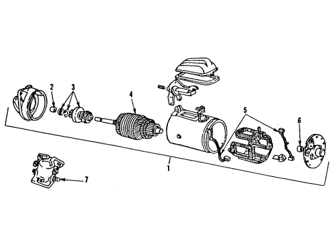 1990 Ford F-250 Starter Diagram 1 - Thumbnail