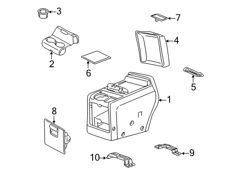 2004 Lincoln Navigator Rear Console Diagram