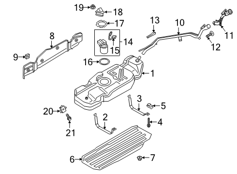 2024 Lincoln Navigator Fuel System Components Diagram 1 - Thumbnail