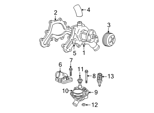 2002 Ford Explorer Water Pump Diagram