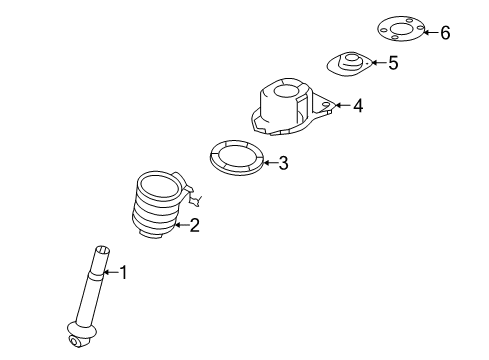 2005 Ford Freestyle Shocks & Components - Rear Diagram