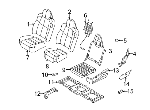 2010 Ford F-350 Super Duty Shield Assembly Diagram for 8C3Z-2562187-DB