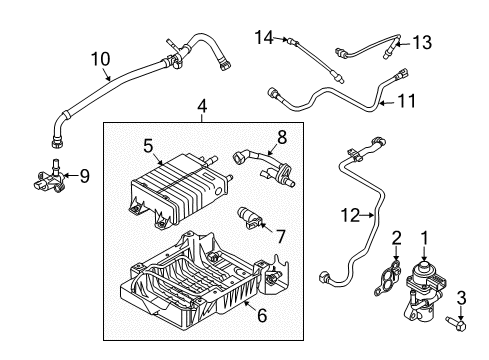 2010 Mercury Mariner Emission Components Diagram 2 - Thumbnail