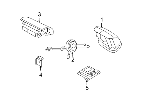 2012 Ford E-150 Air Bag Components Diagram