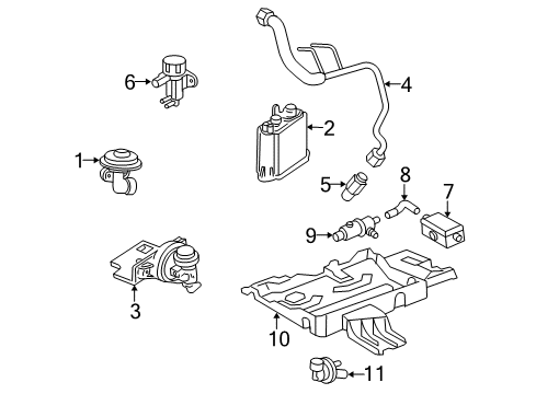 2006 Lincoln Navigator EGR System, Emission Diagram