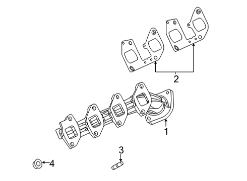 2018 Ford E-350 Super Duty Exhaust Manifold Diagram 1 - Thumbnail