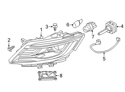 2015 Lincoln MKC Bulbs Diagram