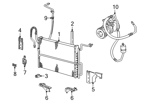 1993 Ford E-350 Econoline Club Wagon Air Conditioner Diagram 1 - Thumbnail