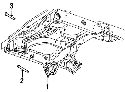 2000 Lincoln Navigator Carrier & Components - Spare Tire Diagram