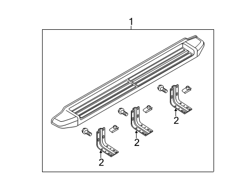 2013 Ford F-350 Super Duty Running Board Diagram 11 - Thumbnail