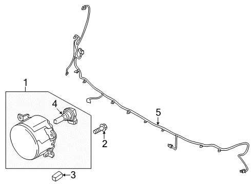 2013 Ford C-Max Fog Lamps Diagram