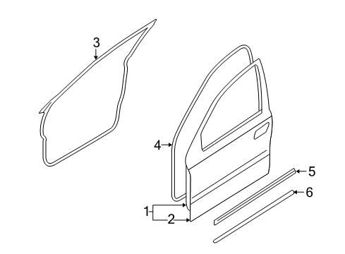 2009 Mercury Sable Front Door Diagram