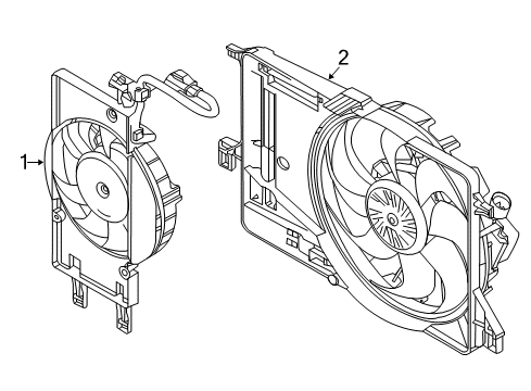 2017 Ford Focus Cooling System, Radiator, Water Pump, Cooling Fan Diagram 2 - Thumbnail