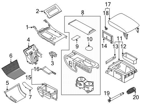 2021 Lincoln Aviator BUMPER Diagram for LC5Z-7806066-AA