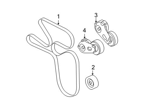 2009 Ford F-350 Super Duty Belts & Pulleys, Cooling Diagram 2 - Thumbnail