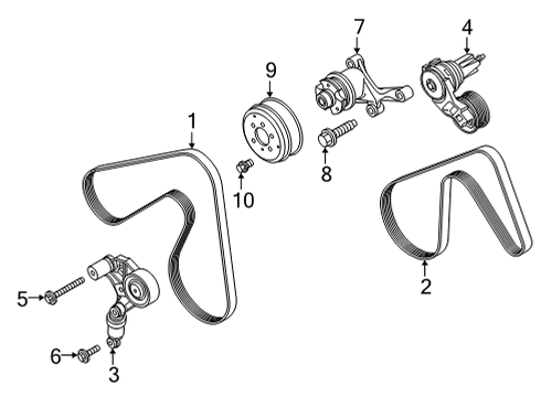 2021 Ford F-150 Belts & Pulleys Diagram 2 - Thumbnail