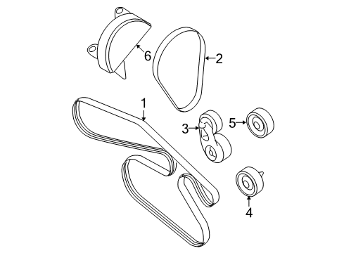 2009 Ford Fusion Belts & Pulleys, Maintenance Diagram 2 - Thumbnail