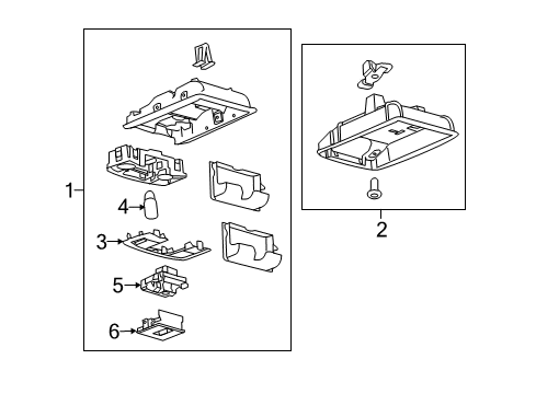 2014 Ford F-250 Super Duty Bulbs Diagram 6 - Thumbnail