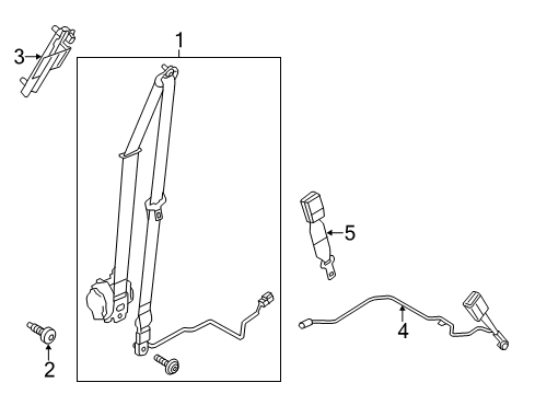 2012 Ford Focus Seat Belt Diagram 2 - Thumbnail