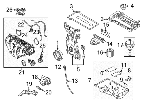 2007 Mercury Milan Filters Diagram 4 - Thumbnail