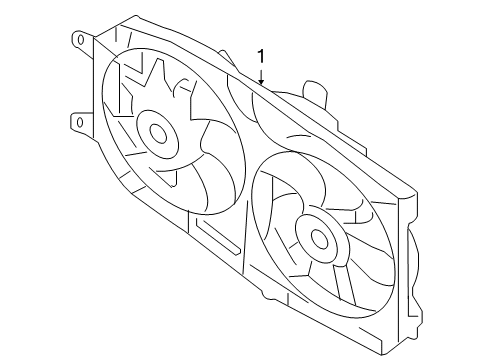 2005 Ford Freestyle Cooling System, Radiator, Water Pump, Cooling Fan Diagram 1 - Thumbnail