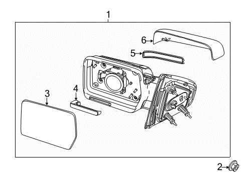 2013 Ford F-150 Outside Mirrors Diagram 1 - Thumbnail