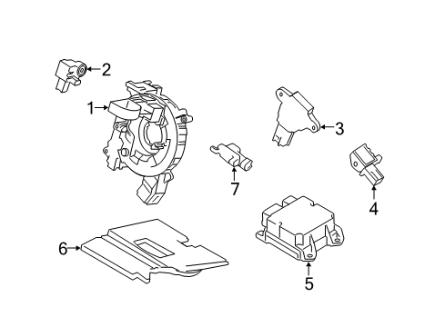 2022 Ford Mustang Module - Air Bag Diagram for JR3Z-63044A74-A