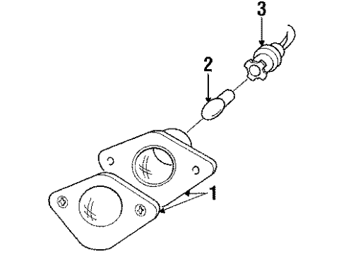 1984 Ford Mustang License Lamps Diagram