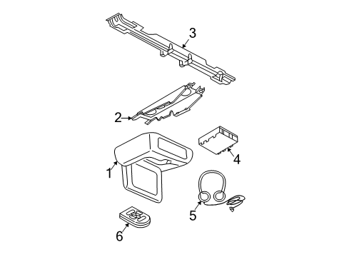 2003 Ford Expedition Overhead Console Diagram 4 - Thumbnail