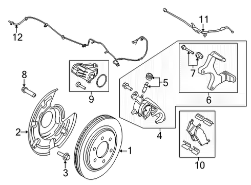 2023 Ford F-150 Brake Components Diagram 4 - Thumbnail