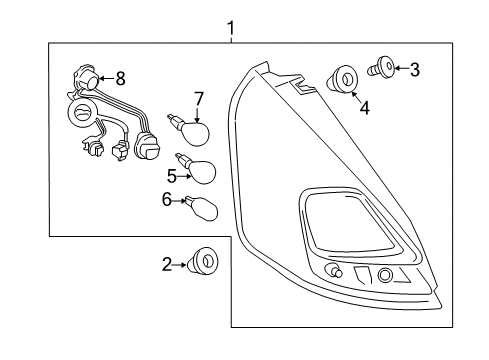 2017 Ford Fiesta Tail Lamps Diagram 1 - Thumbnail