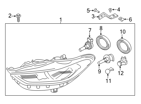 2017 Ford Fusion Bulbs Diagram 2 - Thumbnail