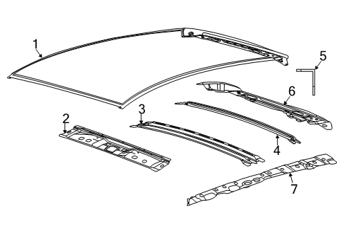 2013 Ford Focus Roof & Components Diagram 1 - Thumbnail