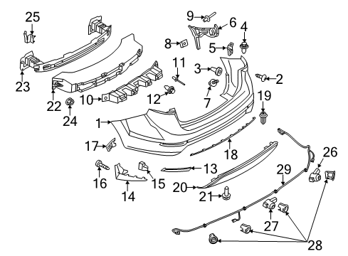 2018 Ford Fiesta Parking Aid Diagram 2 - Thumbnail