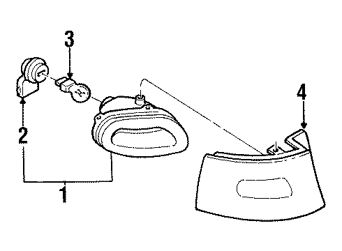 1997 Mercury Tracer Backup Lamps Diagram